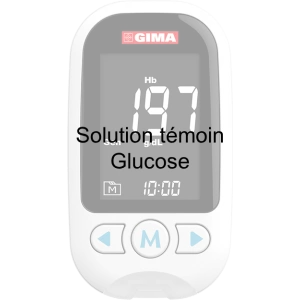 Solution témoin pour lecteur Multiparamètre GimaCare - Glucose