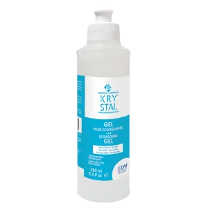 Gel échographique Krystal - non stérile, bleuté sans paraben (40 flacons de 250 ml)
