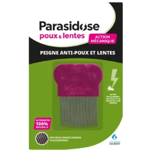Peigne anti poux dents cannelées Parasidose