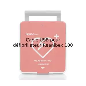Cable USB pour défibrillateur Reanibex 100