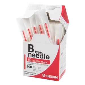 Aiguilles d'acupuncture stériles Seirin Type B - sans tube guide (boîte de 100)