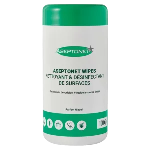 Lingettes désinfectantes Aseptonet sans alcool