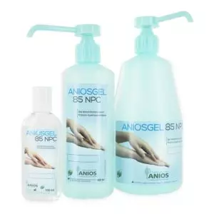 Gel Hydroalcoolique et Anti-bactérien Anios Aniosgel 85 Bleu