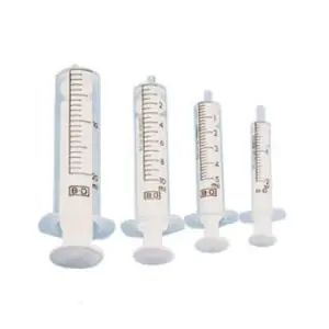 Seringues 2 pièces sans aiguille BD Discardit II 20 mL Embout excentré Boîte de 80