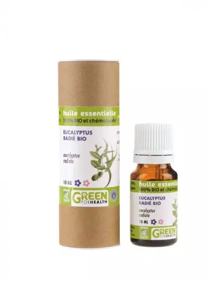 Huile Essentielle d'eucalyptus radié bio Green For Health