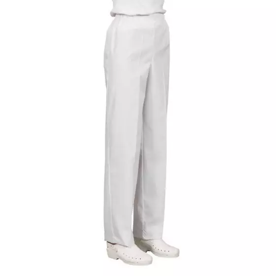 Pantalon médical femme Prixi piqué blanc Mulliez