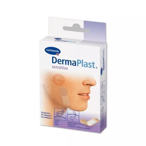 Pansements hypoallergéniques prédécoupés Hartmann DermaPlast Sensitive
