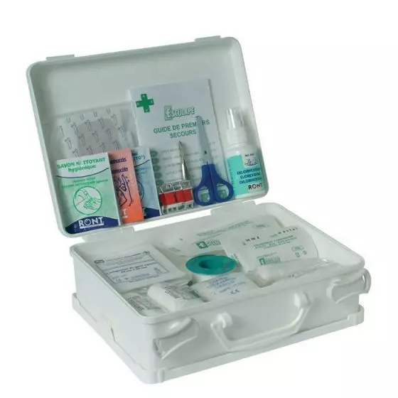 Trousse de secours en polypro ASEP P 28 coffret 8 personnes Esculape