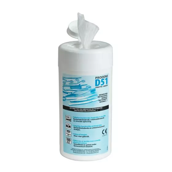 Lingettes désinfectantes D51 Prodene