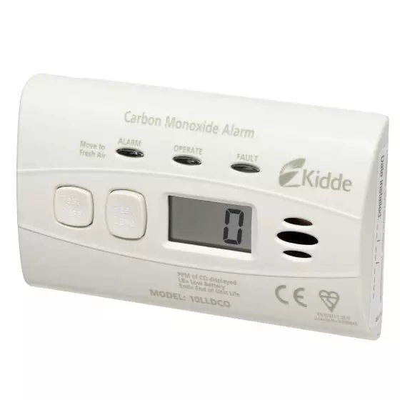 Détecteur de monoxyde de carbone écran digital Kidde DAACO 10LLDCO