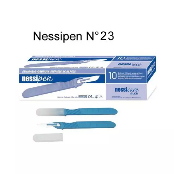 Bistouris stériles à usage unique LCH Nessipen N°23 boîte de 10