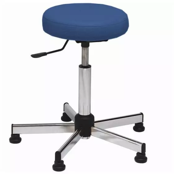 Tabouret Holtex pied Chromé - Revêtement Diabolo M1