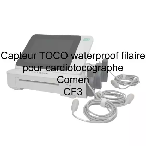 Capteur TOCO waterproof filaire pour cardiotocographe Comen CF3