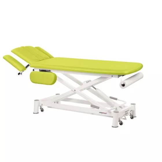 Table de massage hydraulique 2 plans avec accoudoirs rabattables Ecopostural C7744