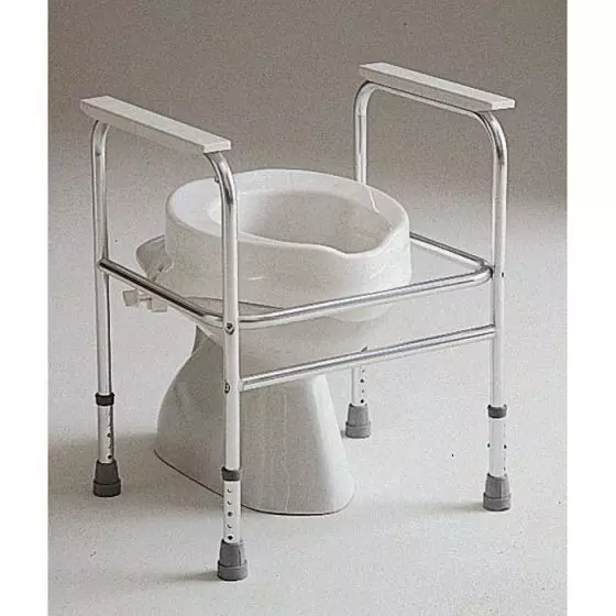 Chaise cadre de toilette en aluminium anodisé Adeo Invacare