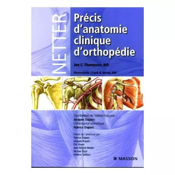 Livre, Précis d'anatomie clinique d'othopédie Jon C. Thompson d'Elsevier Masson