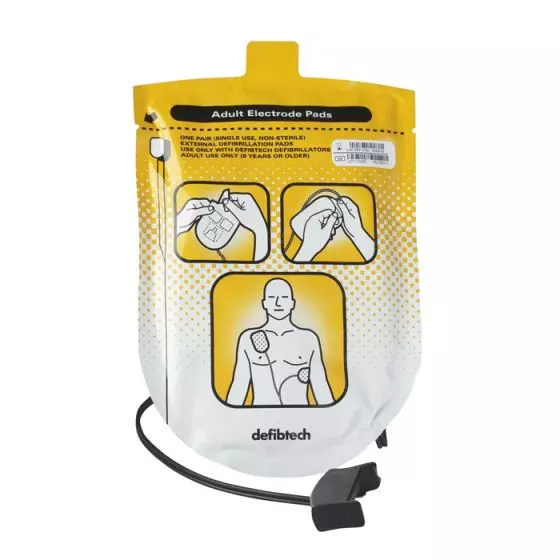 Paire d’électrodes adulte Defibtech