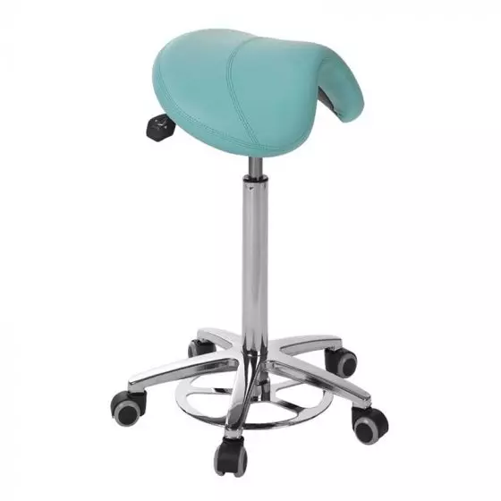 Tabouret Pony base aluminium avec déclenchement au pied Ecopostural S5630AP