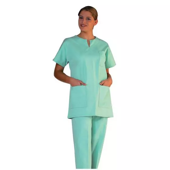 Tunique medicale mixte Tadou vert pâle Mulliez