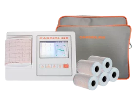 Pack ECG Cardioline 100L (3/6 pistes) avec interprétation + sacoche + papier + électrodes