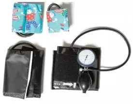 Tensiomètre manopoire Ø65 mm avec 4 brassards