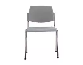 Chaise visiteur empilable en tissu