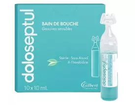 Bain de bouche Laboratoires Gilbert Doloseptyl (10 unidoses de 10ml)
