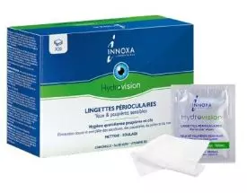 Lingettes nettoyantes périoculaires Innoxa Hydravision (x20)