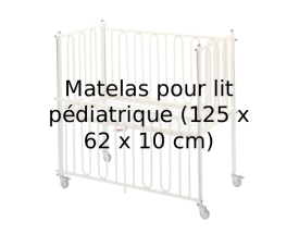 Matelas pour lit pédiatrique (125 x 62 x 10 cm)