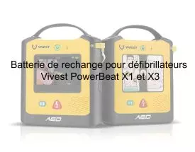 Batterie de rechange pour défibrillateurs Vivest PowerBeat X1 et X3