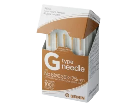 Aiguilles d'acupuncture stériles Seirin Type G - aiguille longue avec tube guide (boîte de 100)