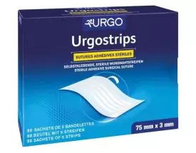 Sutures cutanées adhésives Urgostrips