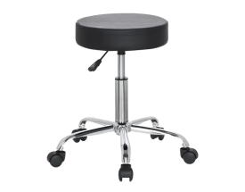 Tabouret médical sur roulettes noir