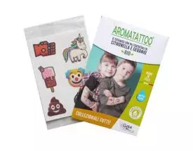 Tatouages enfants répulsifs anti-moustique - Citronnelle/géranium