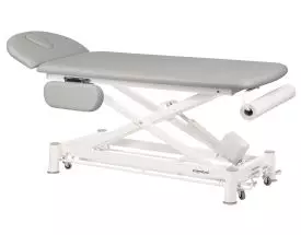 Table de massage électrique 2 plans avec accoudoirs barres péripheriques Ecopostural C7524