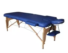 Table de Massage pliante en bois Mediprem Eco Pro Bleue