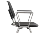 Chaise visiteur empilable avec accoudoirs