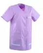 Tunique médicale courte pour femme AMANDA Lafont Mauve / blanc