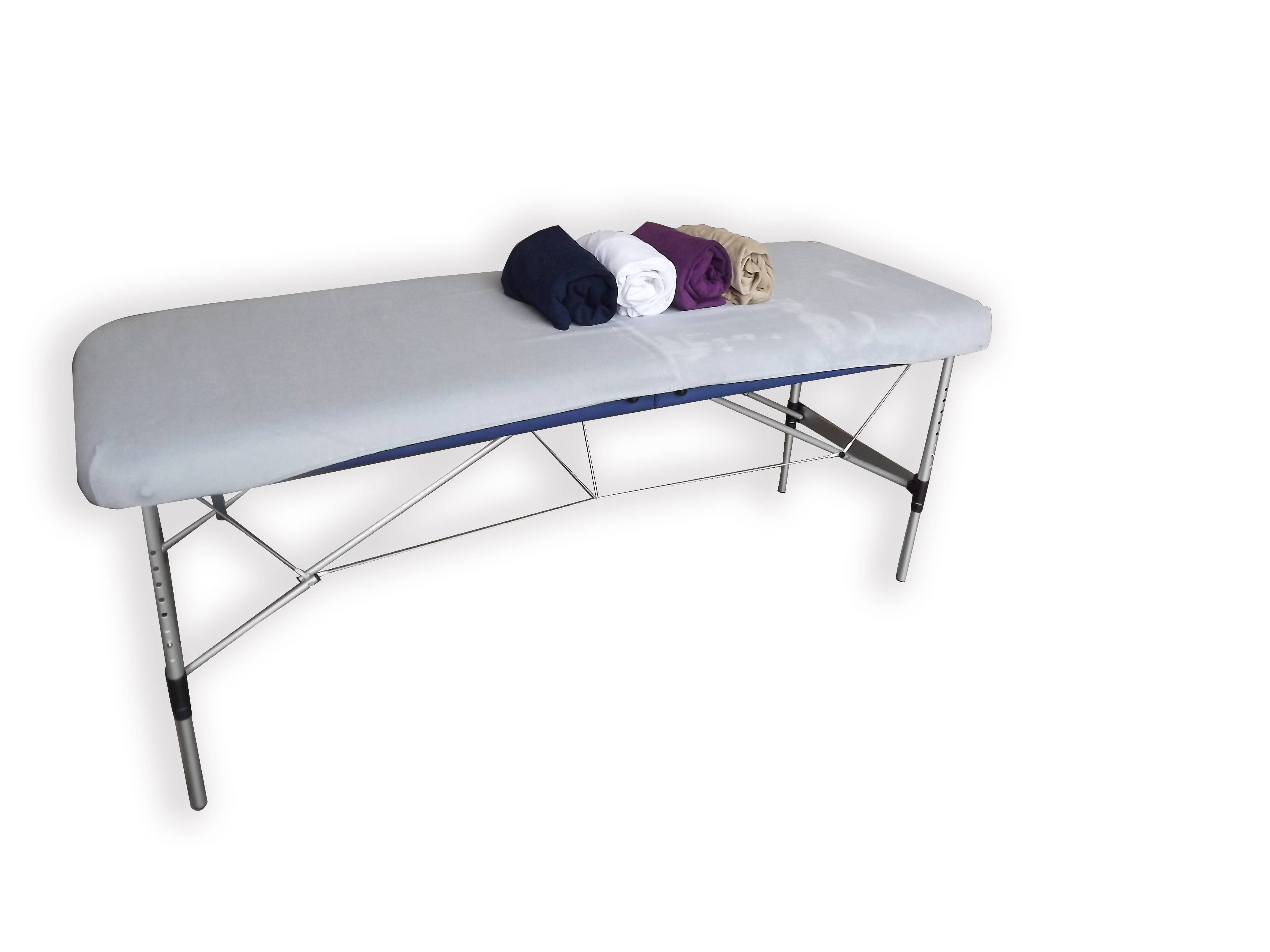 Drap-housse pour table de massage - Éponge - Blanc